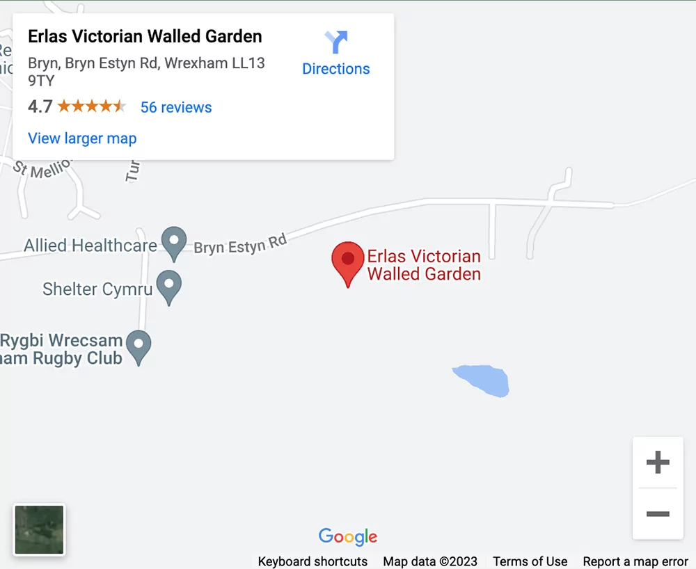 Erlas Victorian walled Gardens, Wrexham
