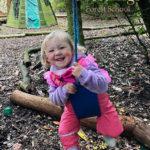 Girl on swing